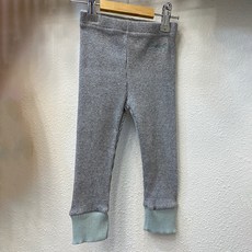 童款羅紋拼色針織打底褲