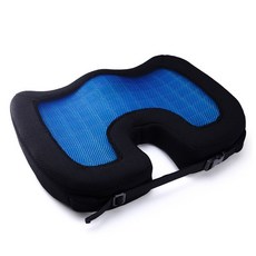 記憶泡沫網狀凝膠坐墊, 黑色