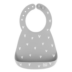 BUMKiNS 矽膠圍兜, Heart, 1入