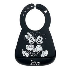 BUMKiNS 迪士尼矽膠圍兜, Mickey Face, 1入