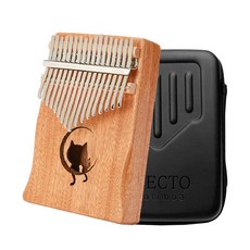 AFECTO 17音階曲線琴鍵卡林巴琴 月亮貓 + 專用硬殼, 1個
