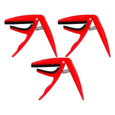 메디치트 우쿠렐레 전용 카포 악세사리 레드, 3개