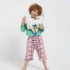 KerriLucy 孩童 40 多歲純棉 8 件荷葉邊睡褲 2 件