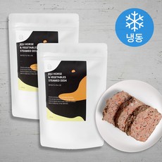 반려동물 제주 믹스 스팀 100g (냉동), 말고기 + 채소 혼합맛, 2개