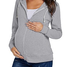 루나글램 임산부 긴팔 후드 MGY004