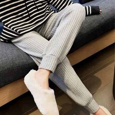 Min Sung Company孕婦天鵝絨刷毛運動褲