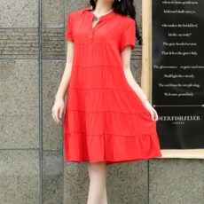 임산부 주름 플레어 데일리 원피스