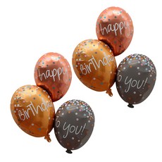 WOW PARTY KOREA 3層生日印花氣球, 2個, 混合顏色