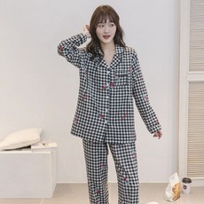 女性孕婦鈕扣款時尚李子睡衣家居服上下套裝