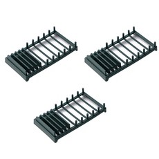 Solve Living多功能簡易10格盤子收納架 3個, 綠色