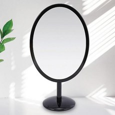 심플 타원형 탁상거울, 블랙