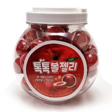 球型水果軟糖 蘋果口味 60顆入, 1罐, 1.08kg