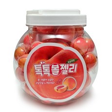 球型水果軟糖 水蜜桃口味 60顆入, 1罐, 1.08kg