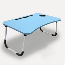 조앤홈 접이식 노트북 테이블 베드트레이 일반형, 블루