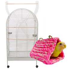 로라펫 트와이 라이트 버드 하우스 + 수제 앵무 포치, 1세트