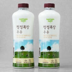 청정목장 우유, 970ml, 2개