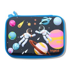 k.i.d 太空人圖案硬殼鉛筆盒, Planetary Blueblack, 1入