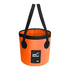 타포린 세차버킷, 오렌지, 12L