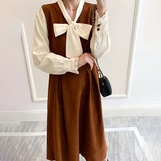 天鵝絨蝴蝶結孕婦連身裙