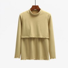 孕婦半高領哺乳衣