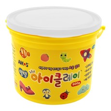 AMOS 阿摩司 幼兒用彈力i-Clay黏土, 1個, 白色, 900g