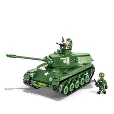 COBI 탱크 미국 M41A3 WALKER BULLDOG 레고호환블록 2239, 혼합색상, 1개
