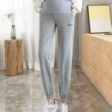 刺繡運動孕婦褲