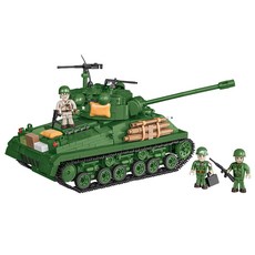 COBI 坦克樂高兼容塊M4A3E8 Sherman 2533, 混合顏色