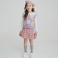 CURLYSUE 女童花朵針織馬甲 C221VEG01P