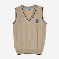 校服Mall青少年款黑色線條麻花紋校服背心