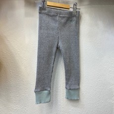 童款羅紋拼色針織打底褲