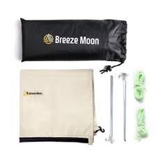 브리즈문 감탄 차크닉 차박텐트 세트, 크림베이지