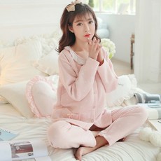 Minsung Company 孕婦居家穿搭睡衣上下兩件套組