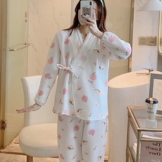 Min Sung Company孕婦水蜜桃睡衣上下套裝