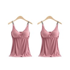 蕾絲孕婦哺乳背心 2入