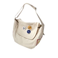 大容量單肩包, 白色