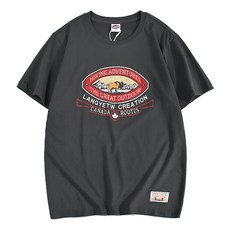 마켓A 하이킹 어드벤처 프린팅 반팔 티