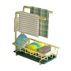 Richidok多功能2層抹布架, 黃色+綠色, 1個