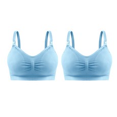 上扣式皺褶哺乳內衣 2入