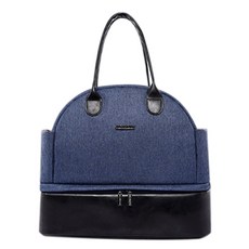 JH Company 圓形收納2WAY手提包, 海軍藍