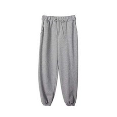 LINDASHOP 女款素色鬆緊帶縮口褲 PT9016K1C