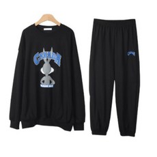 LINDASHOP 女款兔子印花衛衣+慢跑褲套裝SET1828K21