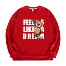 JB Fashion 泰迪熊寬鬆大學T