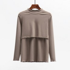 임산부 출산 반폴라 수유 이너 내복 상의