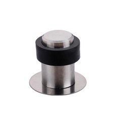 免鑽孔圓形地板門擋 高級 45 霧面鎳, 1個