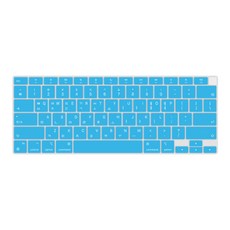 카라스 13 맥북 에어 13 MD761KH/B 글자 인쇄 칼라 키스킨, 블루, 1개