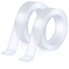 超強力多功能矽膠雙面膠帶 20mm*20m, 2個, 透明