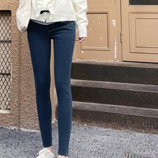 스판 슬림 데님 임부복하의