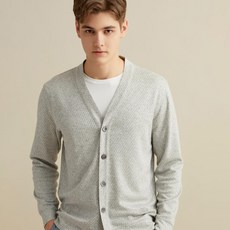 DAKS 男式羊毛混紡絎縫針織衫 Best DHW1SWVE107N1