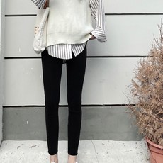 스판 슬림 데님 임부복하의